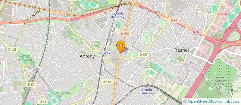 localisation de l'entreprise LES GOURMANDELLES à ANTONY