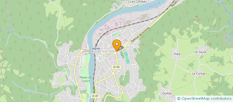 localisation de l'entreprise LES GOURMANDINES à AUREC-SUR-LOIRE