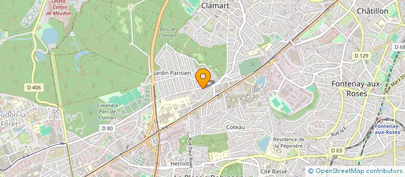 localisation de l'entreprise LES GOURMANDISES à CLAMART