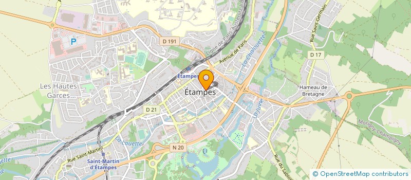 localisation de l'entreprise LES GOURMANDISES D'ETAMPES à ETAMPES