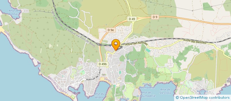 localisation de l'entreprise LES GOURMANDISES D'HELENE  MARTIGUES