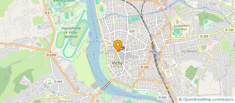 localisation de l'entreprise LES GOURMANDISES DE FANNY à VICHY