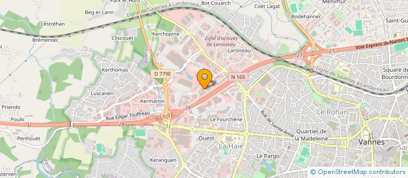 localisation de l'entreprise LES GOURMANDISES DE JADE à VANNES