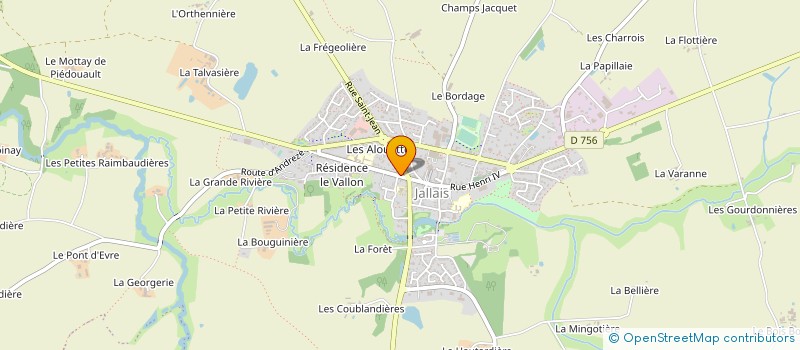 localisation de l'entreprise LES GOURMANDISES DE JALLAIS à BEAUPREAU-EN-MAUGES