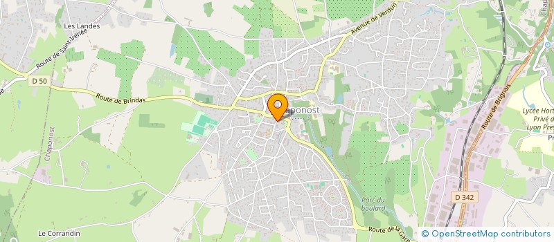 localisation de l'entreprise LES GOURMANDISES DE L'OUEST à CHAPONOST