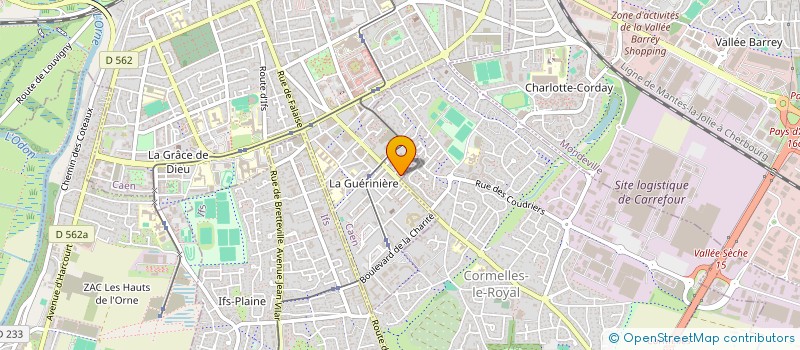 localisation de l'entreprise LES GOURMANDISES DE LA GUERINIERE à CAEN