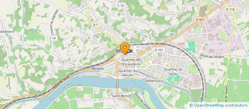 localisation de l'entreprise LES GOURMANDISES DE MAMIE ROSE  MOISSAC