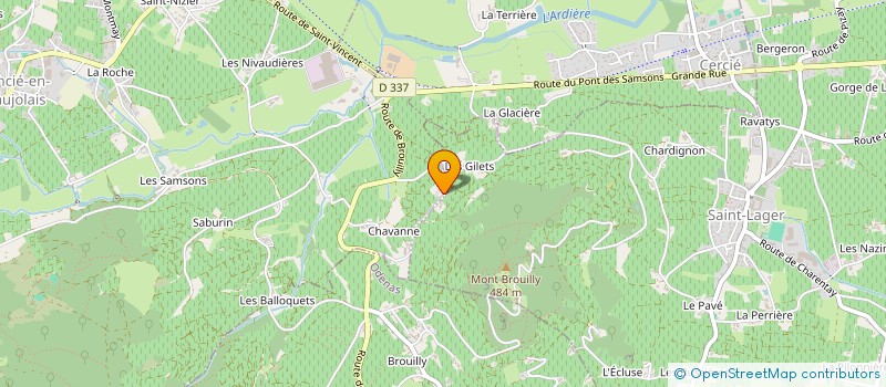 localisation de l'entreprise LES GOURMANDISES DE MONSOLS  DEUX-GROSNES