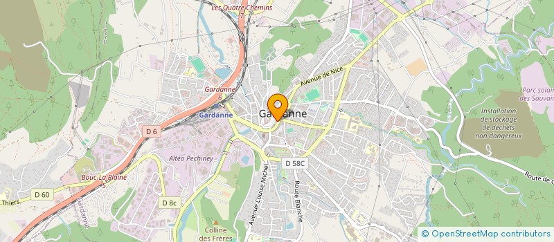 localisation de l'entreprise LES GOURMANDISES DE NICO à GARDANNE