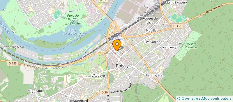 localisation de l'entreprise LES GOURMANDISES DE POISSY à POISSY