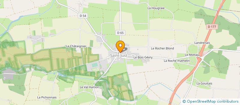 localisation de l'entreprise LES GOURMANDISES DE SAINT-JUST  SAINT-JUST