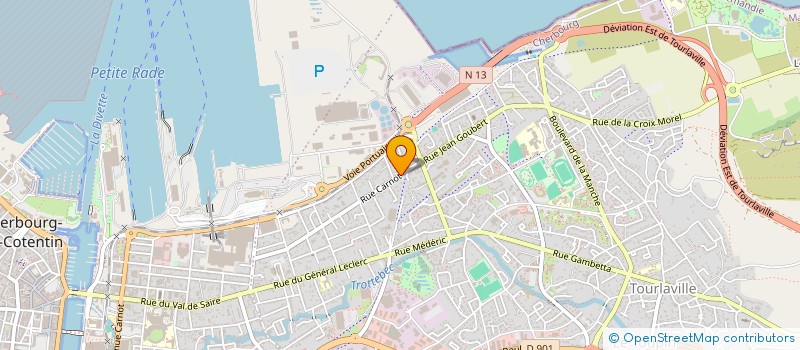 localisation de l'entreprise LES GOURMANDISES DE TOURLAVILLE  CHERBOURG-EN-COTENTIN