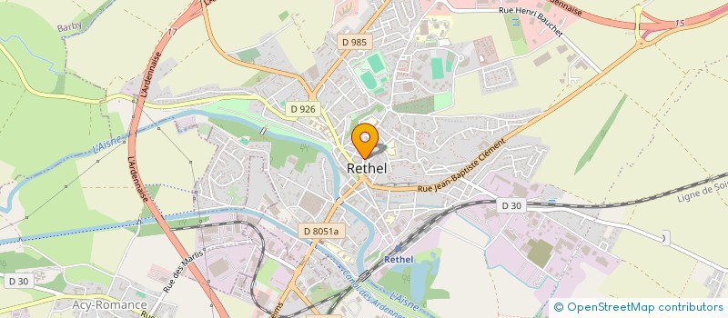 localisation de l'entreprise LES GOURMANDISES DE VANI  RETHEL