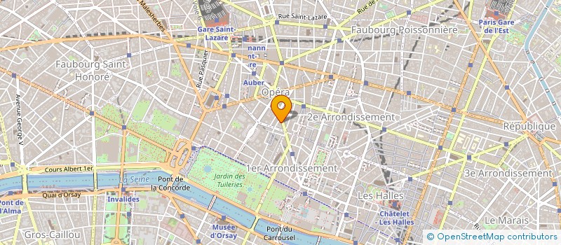 localisation de l'entreprise LES GOURMANDISES DES FRANCAIS à PARIS