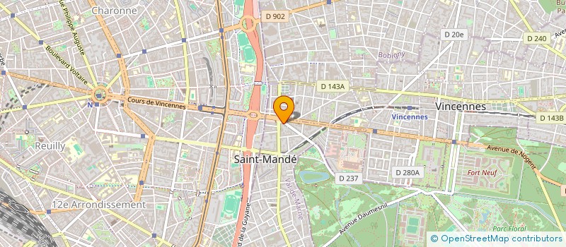 localisation de l'entreprise LES  GOURMANDISES DU CHATEAU  SAINT-MANDE