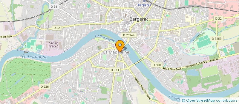 localisation de l'entreprise LES GOURMANDISES DU FAUBOURG à BERGERAC