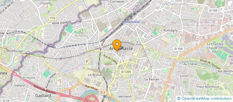 localisation de l'entreprise LES GOURMANDISES DU PARC  AMBILLY