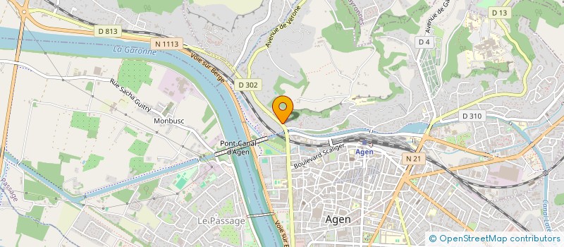 localisation de l'entreprise LES GOURMANDISES DU PONT CANAL  AGEN