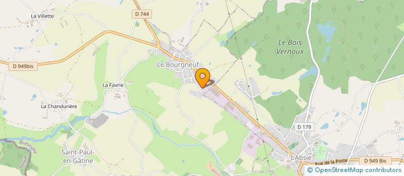 localisation de l'entreprise LES GOURMANDISES MONCOUTANT  MONCOUTANT-SUR-SEVRE