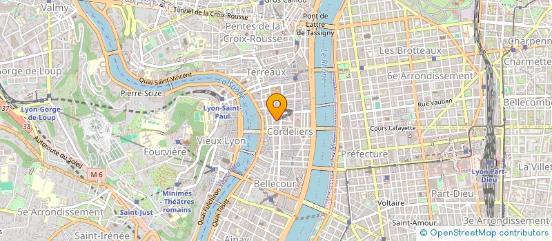 localisation de l'entreprise LES GOURMANDS à LYON