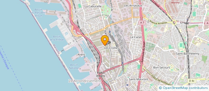 localisation de l'entreprise LES GOURMANDS à MARSEILLE