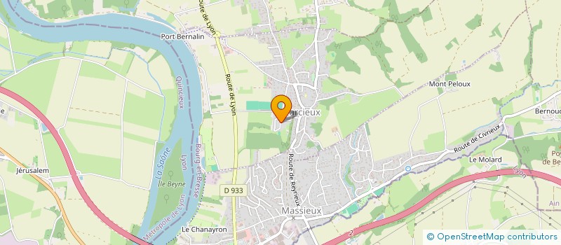 localisation de l'entreprise LES GOURMANDS D'AIN II  SAINTE-EUPHEMIE