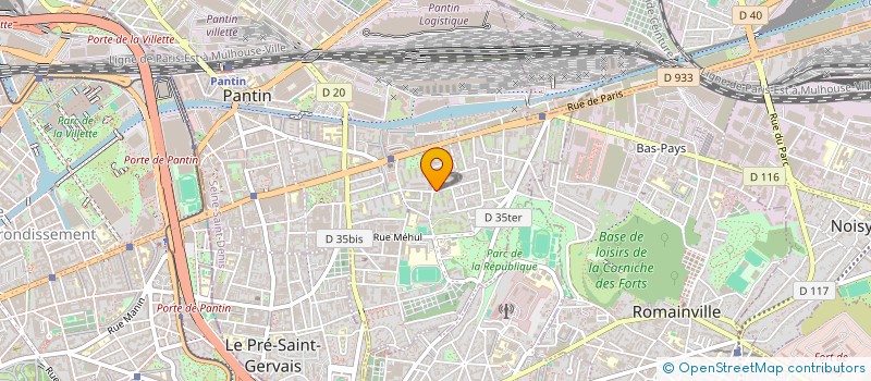 localisation de l'entreprise LES GOURMANDS DE MEULAN à PANTIN