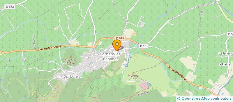 localisation de l'entreprise LES GOURMANDS DISENT  CORBERE-LES-CABANES