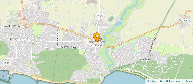 localisation de l'entreprise LES GOURMETS à SAINT-VINCENT-SUR-JARD