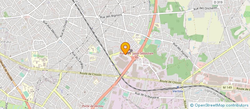 localisation de l'entreprise LES GOURMETS DE FRANKLIN à SAINT-SEBASTIEN-SUR-LOIRE