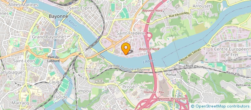 localisation de l'entreprise LES GOURMETS DE L'ADOUR à BAYONNE