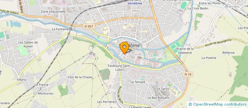localisation de l'entreprise LES GOURMETS DE LA PORTE ST GEORGES à VENDOME
