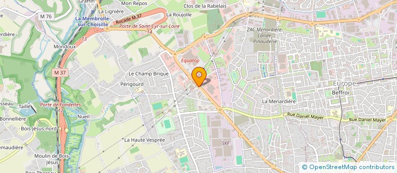 localisation de l'entreprise LES GOURMETS DE SAINT CYR  SAINT-CYR-SUR-LOIRE