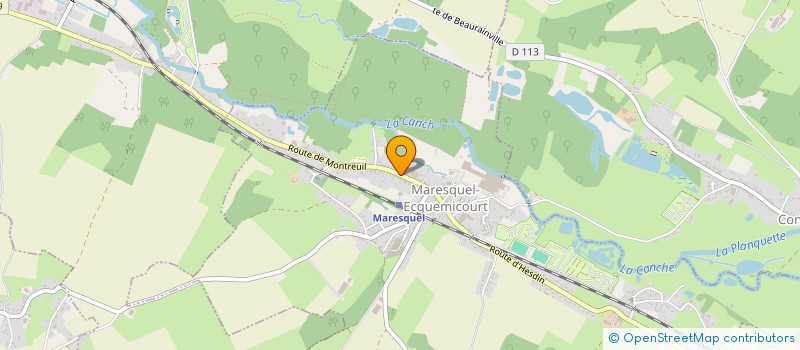 localisation de l'entreprise LES GOURMETS DES SEPT VALLEES à MARESQUEL-ECQUEMICOURT