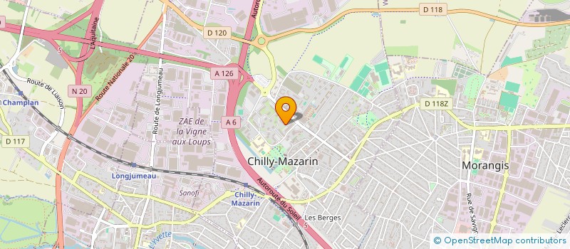 localisation de l'entreprise LES GOURMETS DU TERROIR à CHILLY-MAZARIN