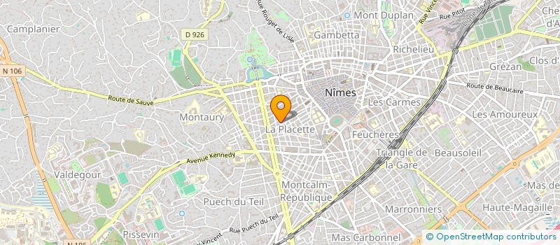 localisation de l'entreprise LES GOURMETS FRANCE ESPAGNE  NIMES