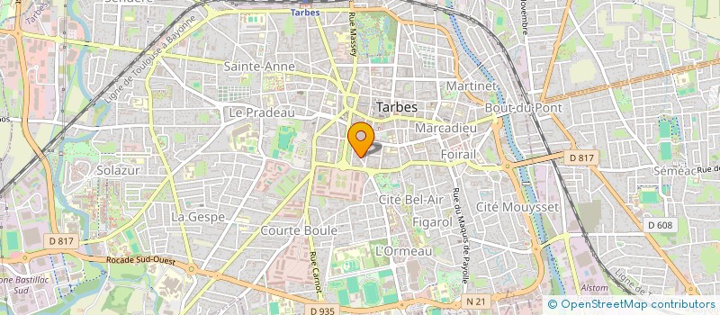 localisation de l'entreprise LES GOUROUS  TARBES