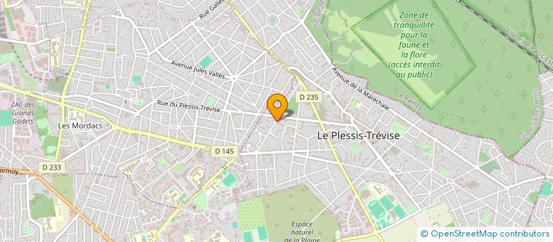 localisation de l'entreprise LES GOUTS ET LES COULEURS  LE PLESSIS-TREVISE