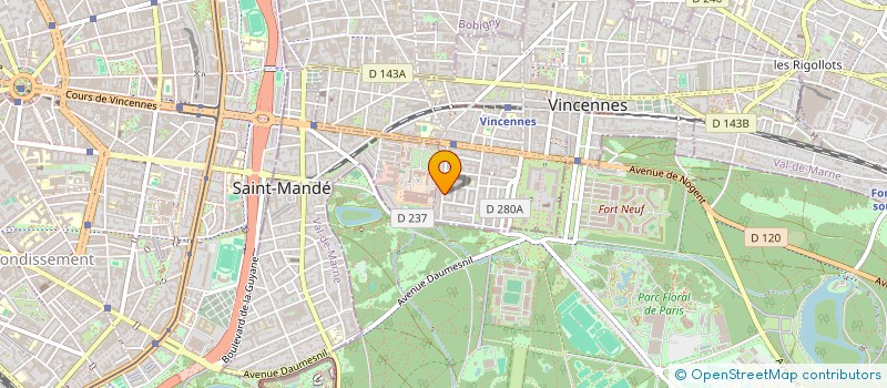 localisation de l'entreprise LES GOUTTES à VINCENNES