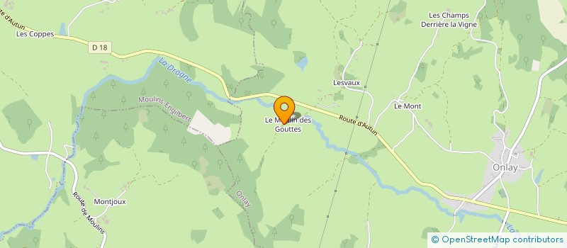 localisation de l'entreprise LES GOUTTES CULTURELLES  ONLAY