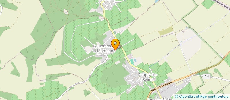 localisation de l'entreprise LES GOUTTES D'OR  COULOMMES-LA-MONTAGNE