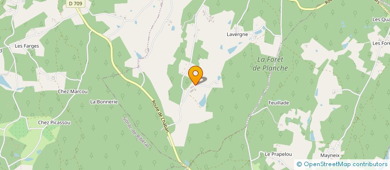 localisation de l'entreprise LES GOUYASSOUS DE PLANCHE  SAINT-SULPICE-DE-ROUMAGNAC