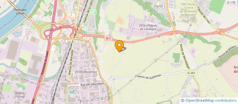 localisation de l'entreprise LES GRABOUILLES LAUTAGNE à VALENCE