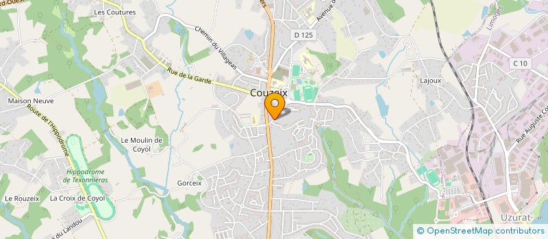 localisation de l'entreprise LES GRAINES DE COUZEIX à COUZEIX