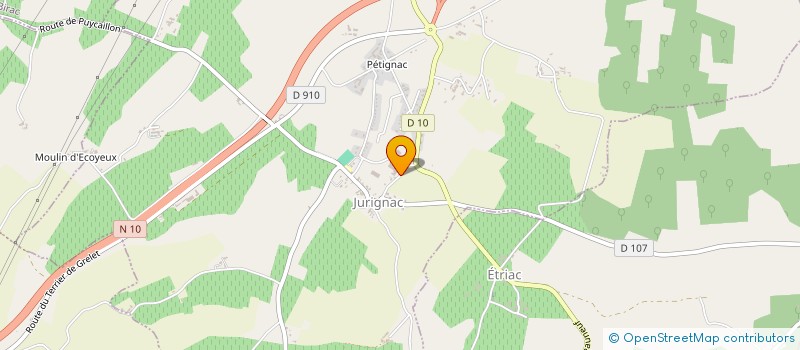 localisation de l'entreprise LES GRAINS D'AQUITAINE à VAL DES VIGNES