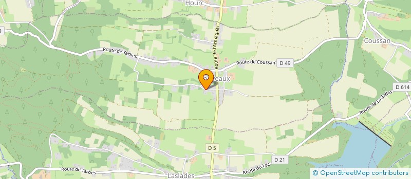 localisation de l'entreprise LES GRAINS DE SABLE  SOUYEAUX