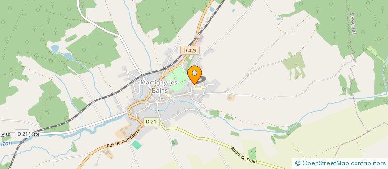 localisation de l'entreprise LES GRAMGROUMS  MARTIGNY-LES-BAINS