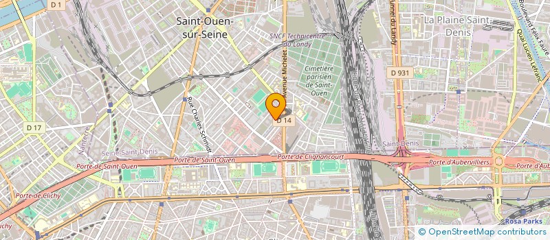 localisation de l'entreprise LES GRAND.ES PARISIEN.NES à SAINT-OUEN-SUR-SEINE
