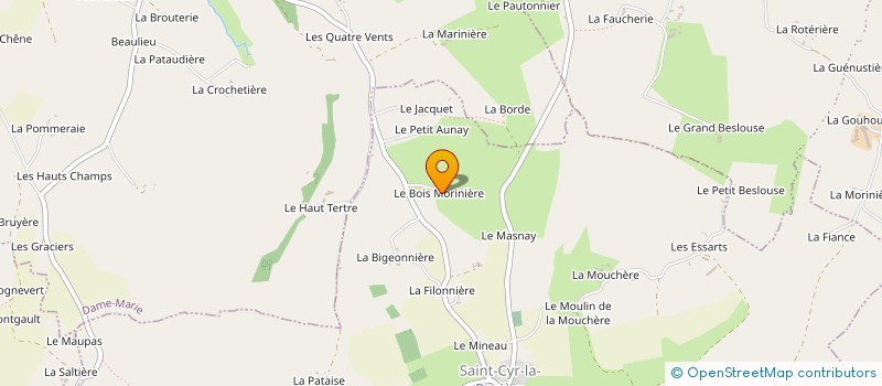 localisation de l'entreprise LES GRAND ESCOGRIFFES à SAINT-CYR-LA-ROSIERE