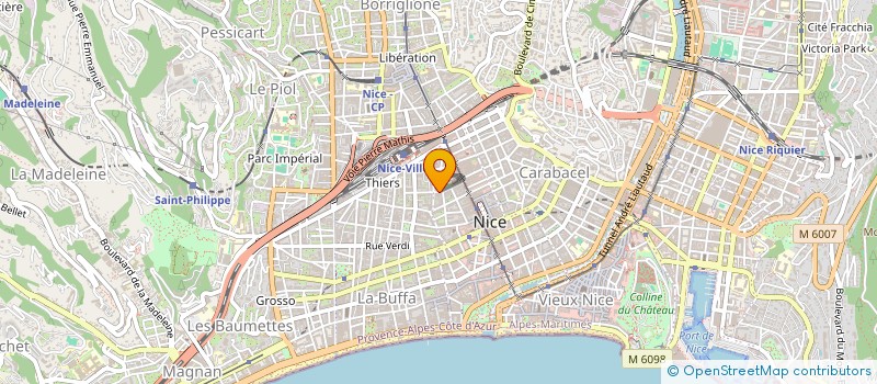 localisation de l'entreprise LES GRANDES BOUCHERIES DU PROGRES à NICE